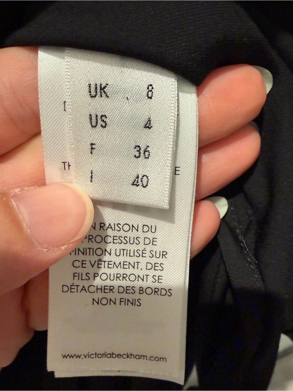 Victoria by Victoria Beckham Black Ruffle Trim Tunic Blouse Mini Dress Sz 4 - Picture 7 of 10